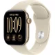 Apple Watch Series 12（GPSモデル）- 46mmライトゴールドアルミニウムケースとサンドスポーツバンド - S/M [MJEN4X/A]