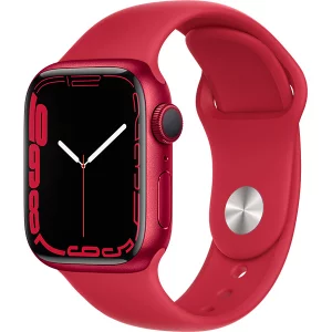 Apple Watch Series 7（GPSモデル）- 41mm （PRODUCT）REDアルミニウムケースと（PRODUCT）REDスポーツバンド - レギュラー [MKN23J/A] 未開封買取画像