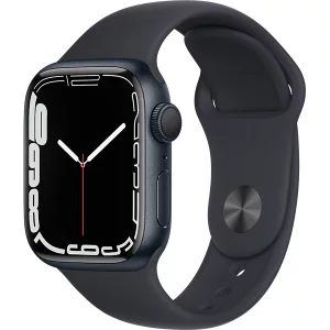 Apple Watch Series 7（GPSモデル）- 45mmミッドナイトアルミニウムケースとミッドナイトスポーツバンド - レギュラー [MKN53J/A] 未開封買取画像