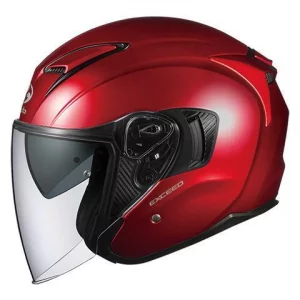 Kabuto Exceed ジェットヘルメット 赤・黒・銀 Amazon | オージーケーカブト(OGK KABUTO)バイクヘルメット