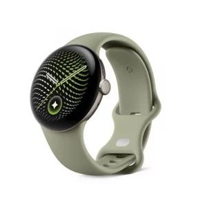 Google (グーグル) Pixel Watch 5 Wi-Fiモデル 45mm GA10896-US [Satin Pyrite アルミケース/Olive アクティブ バンド]