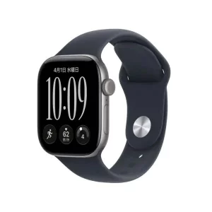 Apple Watch Series 12（GPSモデル）- 42mmスペースグレイアルミニウムケースとネイビーブルースポーツバンド - S/M [MJE74X/A]