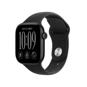 Apple Watch Series 12（GPSモデル）- 42mmブラックアルミニウムケースとブラックスポーツバンド - S/M [MJEA4X/A]